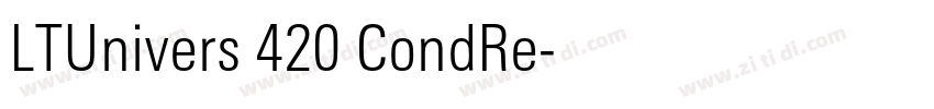 LTUnivers 420 CondRe字体转换